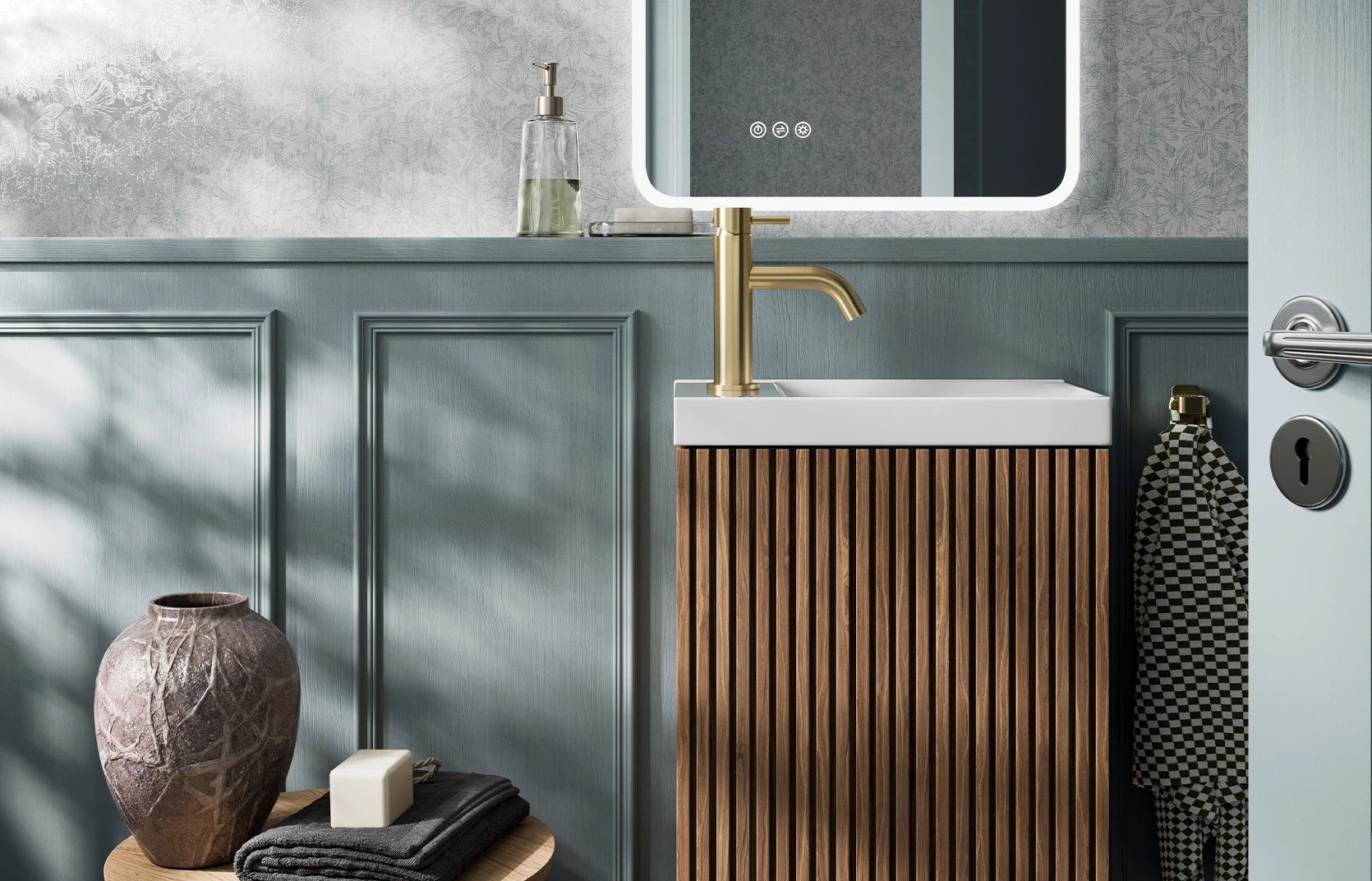 Wooden bathroom furniture