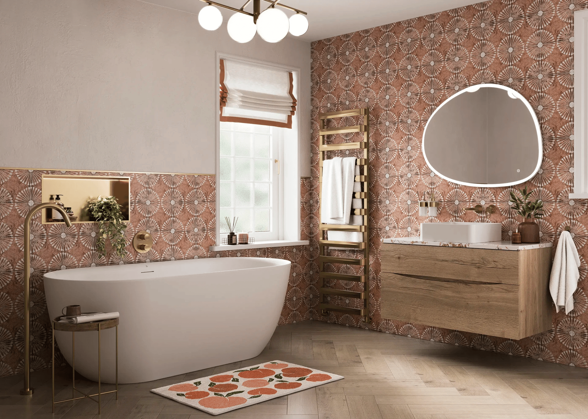 Warm Toned Bathroom