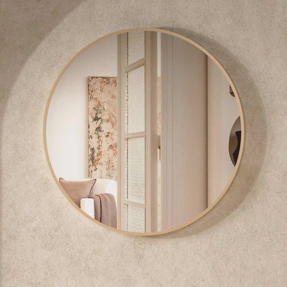 Brushed Brass Mirror