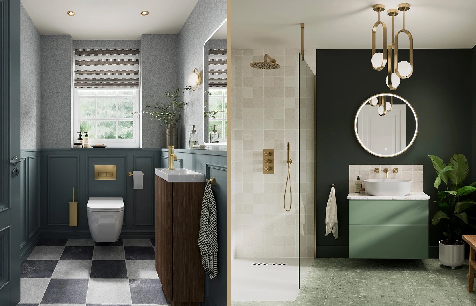 Brushed Brass bathroom