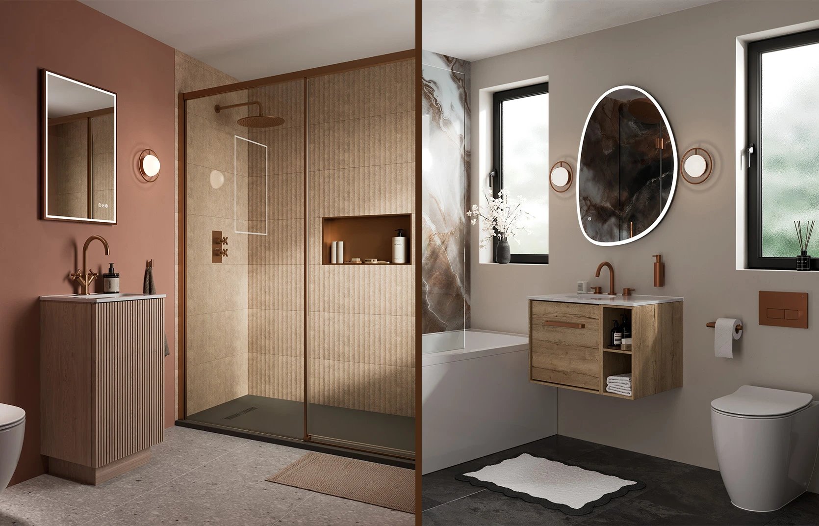 Brushed Bronze bathroom