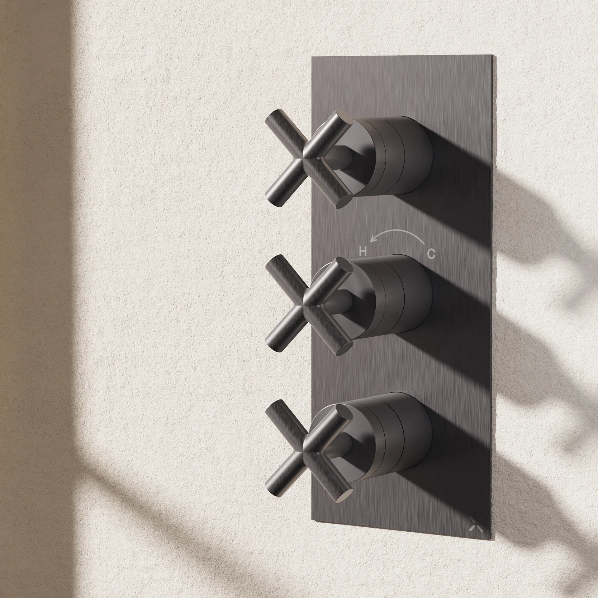 MPRO Crosshead Shower Valve in Slate