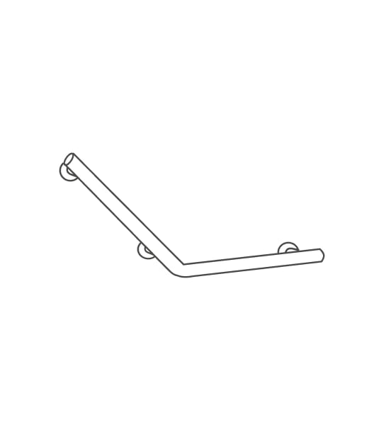 angled grab bar