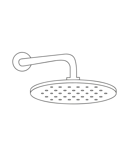 wall shower head