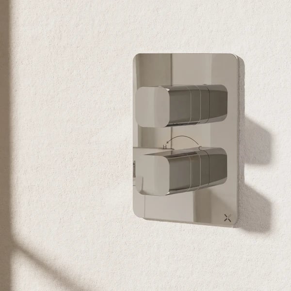 Glide II Crossbox 3 Outlet Shower Valve & Trimset Chrome