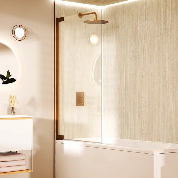 Asura Hinged Bath Screen