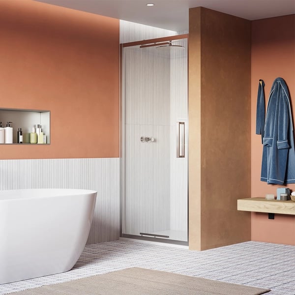 Asura Infold Shower Door in Chrome