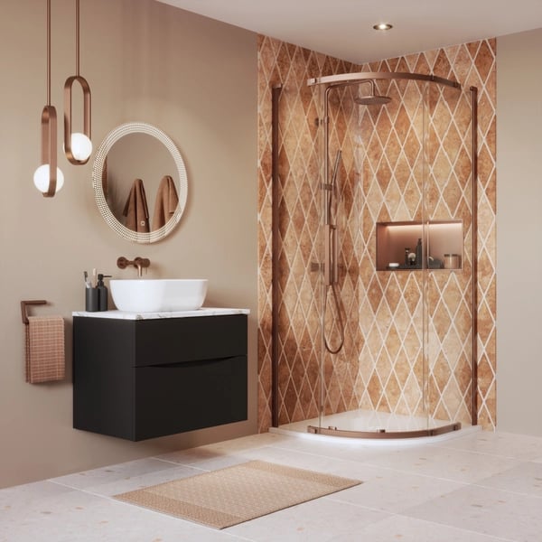 Asura Quadrant Enclosure in Brushed Bronze