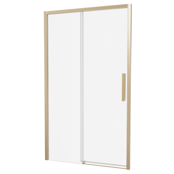 Asura Sliding Shower Door in Brushed Brass