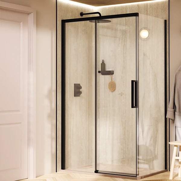 Asura Sliding Shower Door with Side Panel