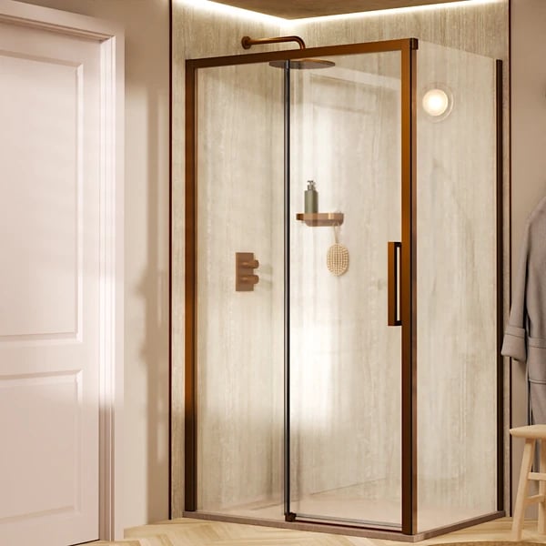 Asura Sliding Shower Door with Side Panel