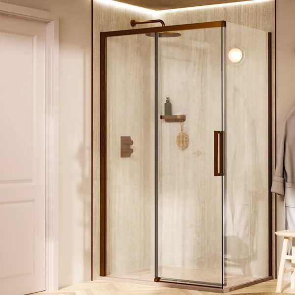 Asura Sliding Shower Door with Side Panel