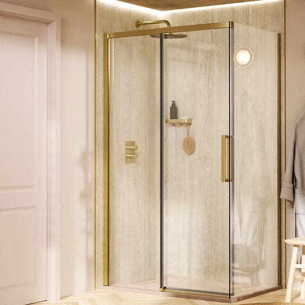 Asura Sliding Shower Door with Side Panel
