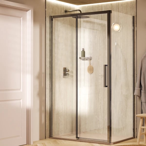 Asura Sliding Shower Door with Side Panel