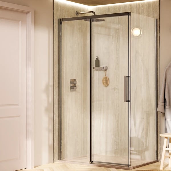 Asura Sliding Shower Door with Side Panel