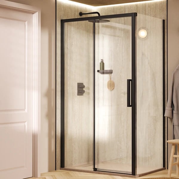 Asura Sliding Shower Door with Side Panel