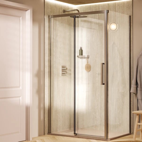Asura Sliding Shower Door with Side Panel