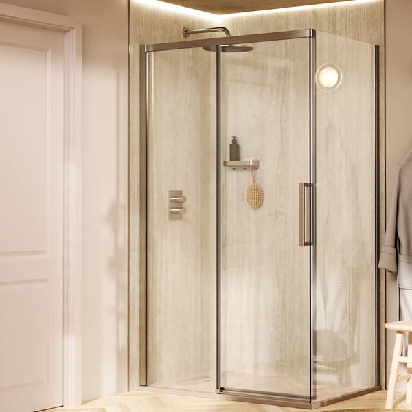 Asura Sliding Shower Door with Side Panel