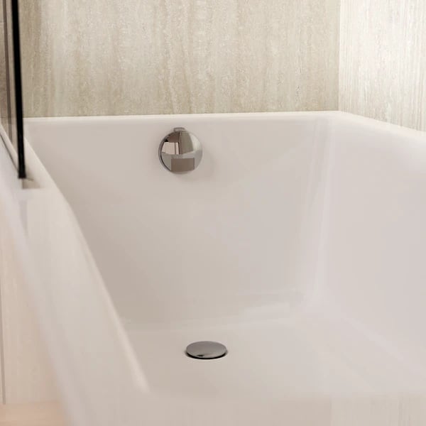 Bath Pop-Up-Waste with Filler Slimline Chrome