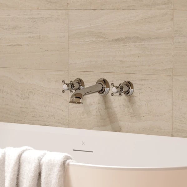 Belgravia Bath 3 Hole Set Wall Mounted