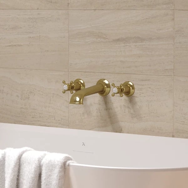 Belgravia Bath 3 Hole Set Wall Mounted