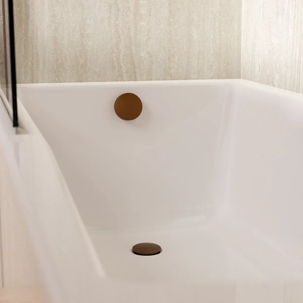 Bath Click Clack Extended Waste Slate