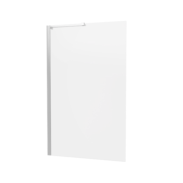 Clear 6 Fixed Bath Screen in Chrome