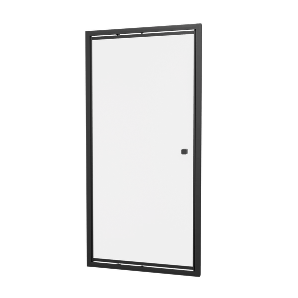 Clear 6 Infold Shower Door in Matt Black