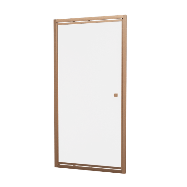Clear 6 Infold Shower Door in Brushed Bronze