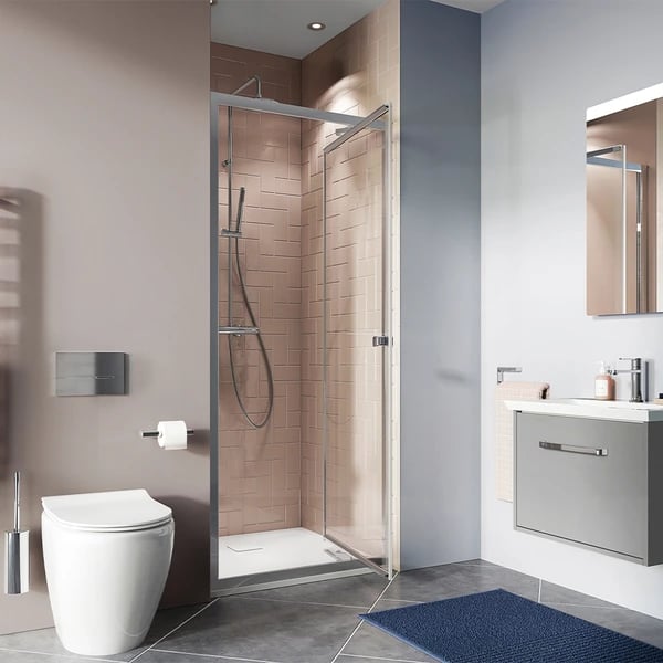 Clear 6 Infold Shower Door in Chrome