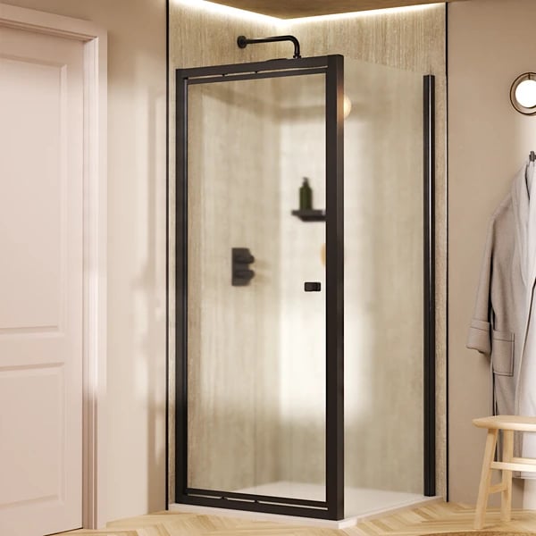 Clear 6 Infold Shower Door with Side Panel