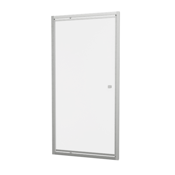 Clear 6 Pivot Shower door in Brushed Nickel