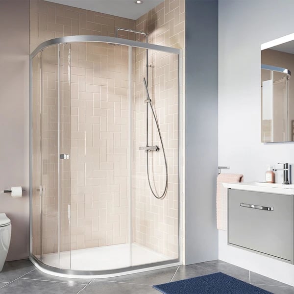 Clear 6 Quadrant Enclosure in Silver
