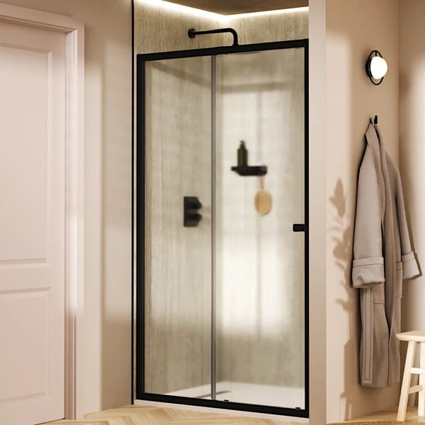Clear 6 Sliding Shower Door with Side Panel