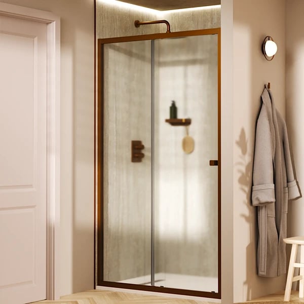 Clear 6 Sliding Shower Door with Side Panel