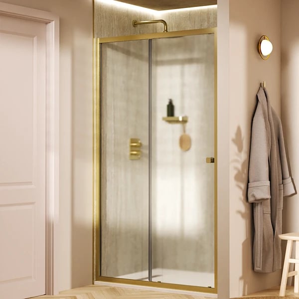 Clear 6 Sliding Shower Door with Side Panel