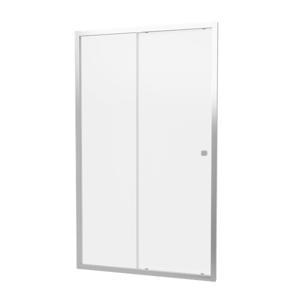 Clear 6 Sliding Shower Door with Side Panel in Chrome