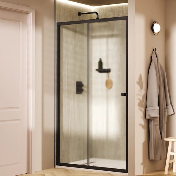 Clear 6 Sliding Shower Door with Side Panel