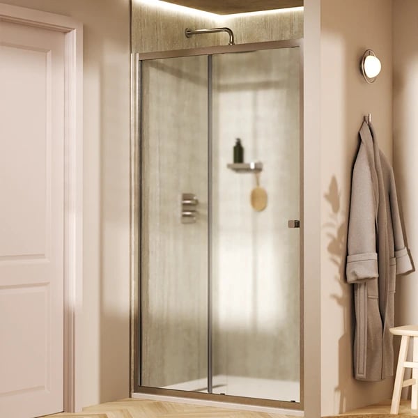 Clear 6 Sliding Shower Door with Side Panel