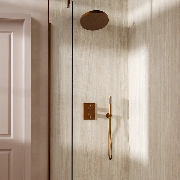 Crossbox Shower Set 8 with Fixed Head & Handset