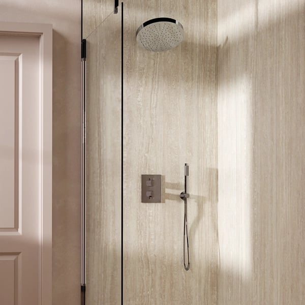 Crossbox Shower Set 8 with Fixed Head & Handset