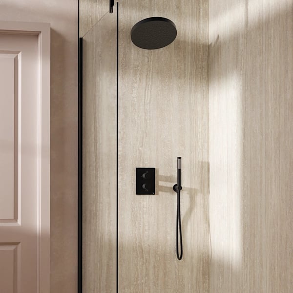 Crossbox Shower Set 8 with Fixed Head & Handset