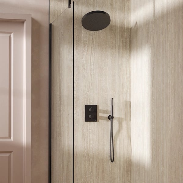 Crossbox Shower Set 8 with Fixed Head & Handset