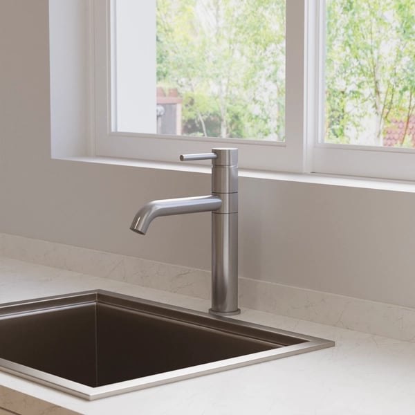 Design Single Lever Kitchen Mixer Brushed Nickel