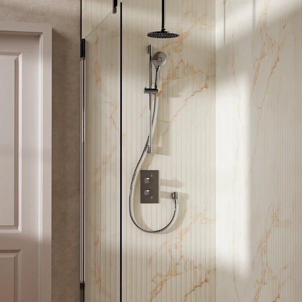 Design Shower Set 4 with Fixed Head & Handset