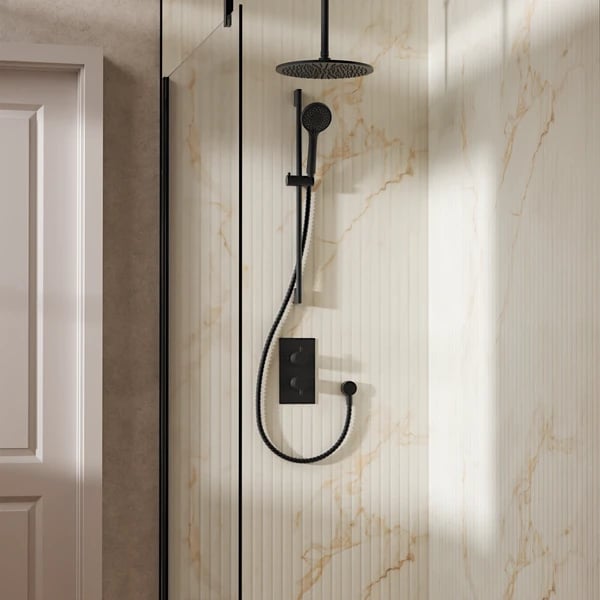 Design Shower Set 4 with Fixed Head & Handset