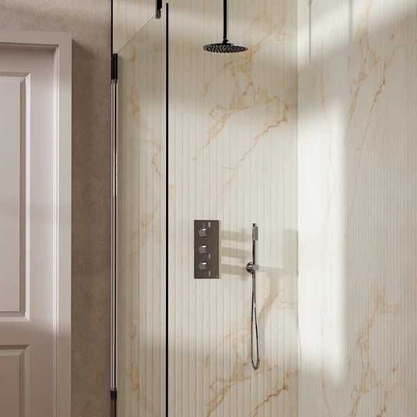 Design Shower Set 7 with Fixed Head & Handset