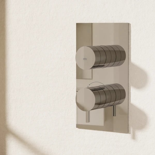 Dial Kai Lever Single Outlet Thermostatic Shower Valve Chrome