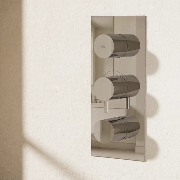 Dial Kai Lever Thermostatic Shower Valve with 2 Way Diverter Chrome