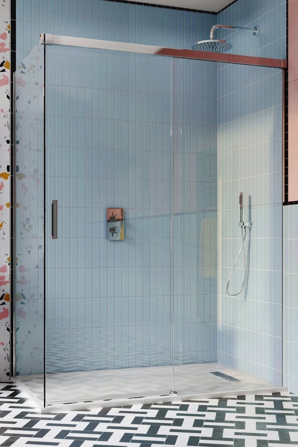 Design 8 Sliding Shower Door with Side Panel
